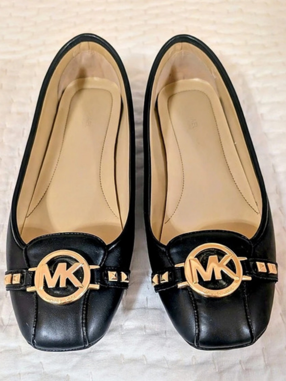 Michael Kors Sutton Moc Black Logo Flats